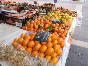 Fresh fruit at the market in the French Riviera - Jan 2014