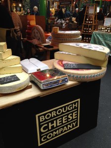 Cheese at the Borough Market, London. Jan 2014